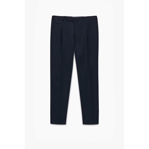 SPODNIE TENNIS CLUB 102 323 GRANATOWE Z BAWEŁNY ze sklepu Recman w kategorii Spodnie męskie - zdjęcie 186533564
