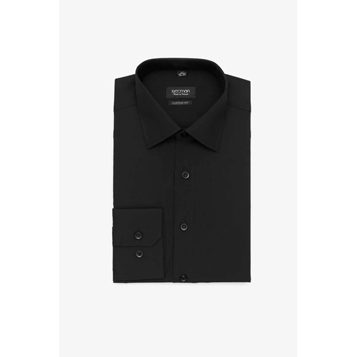 KOSZULA VERSONE COD4 DŁUGI RĘKAW CUSTOM FIT CZERŃ ze sklepu Recman w kategorii Koszule męskie - zdjęcie 186533863