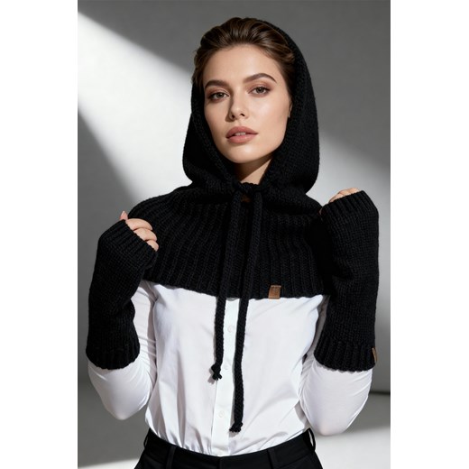 Komplet kaptur+rękawiczki Vivisence 70110Kmpl czarny Vivisence UNI kontri.pl