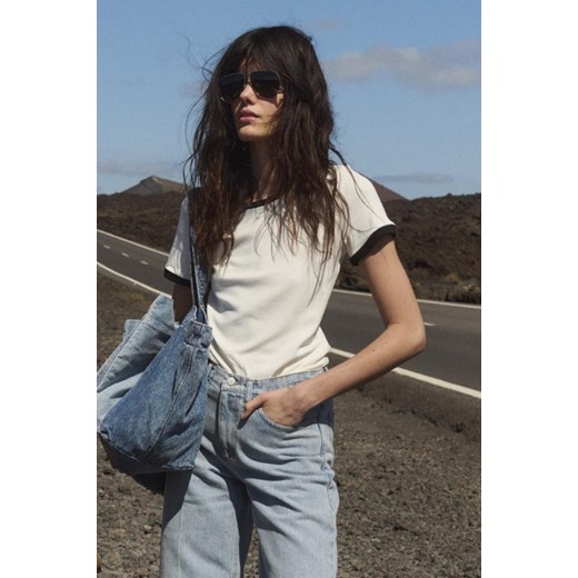 T-SHIRT DAMSKI RIB WHITE ze sklepu Jemiol w kategorii Bluzki damskie - zdjęcie 186535703