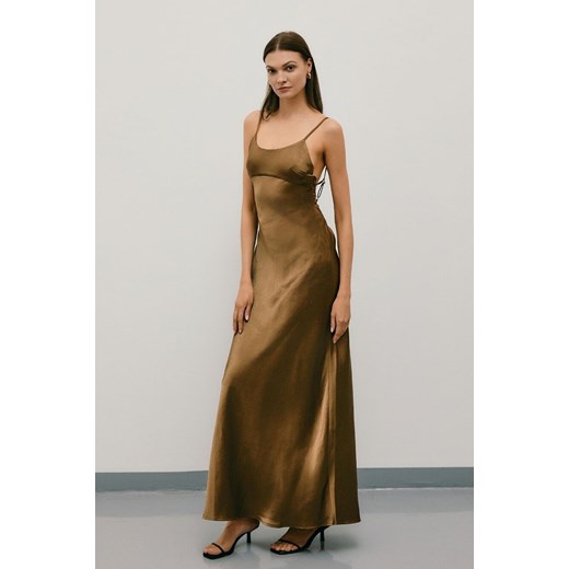SUKIENKA MELISSA GOLD CHOCO ze sklepu Jemiol w kategorii Sukienki - zdjęcie 186535841
