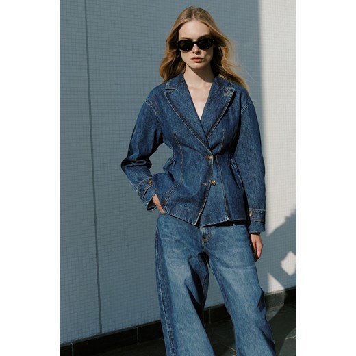 MARYNARKA LILY BLUE DENIM - id: 7745 - marki Jemiol - 186536142 MARYNARKA LILY BLUE DENIM ze sklepu Jemiol w kategorii Marynarki damskie - zdjęcie 186536142