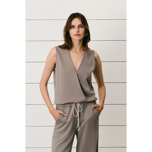 BLUZKA DAMSKA MORGAN TAUPE ze sklepu Jemiol w kategorii Bluzki damskie - zdjęcie 186536333