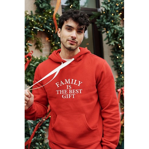 BLUZA MĘSKA FAMILY WINTER RED - id: 7891 - marki Jemiol - 186536730 BLUZA MĘSKA FAMILY WINTER RED ze sklepu Jemiol w kategorii Bluzy męskie - zdjęcie 186536730