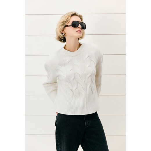 SWETER DAMSKI HEIDIE CREAM ze sklepu Jemiol w kategorii Swetry damskie - zdjęcie 186536751