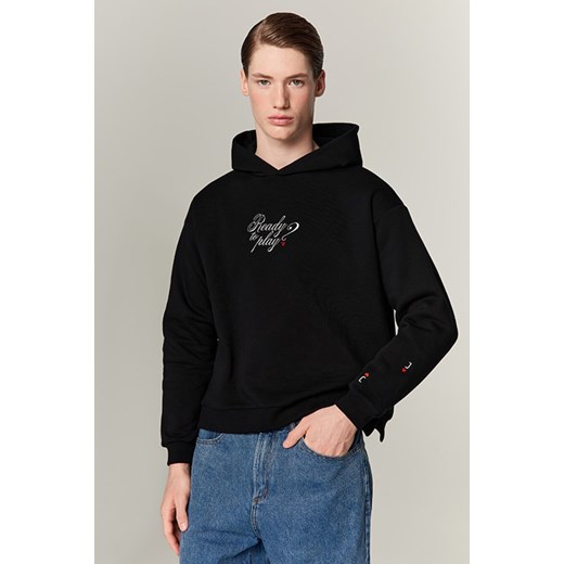 BLUZA MĘSKA READY TO PLAY BLACK ze sklepu Jemiol w kategorii Bluzy męskie - zdjęcie 186536964
