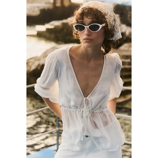 BLUZKA DAMSKA IBIZA WHITE ze sklepu Jemiol w kategorii Bluzki damskie - zdjęcie 186537891