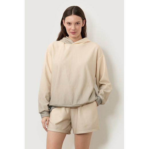 BLUZA DAMSKA Z KAPTUREM OMBRE BEIGE - id: 8183 - marki Jemiol - 186537954 BLUZA DAMSKA Z KAPTUREM OMBRE BEIGE ze sklepu Jemiol w kategorii Bluzy damskie - zdjęcie 186537954