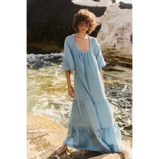SUKIENKA MYKONOS OVERSIZE LIGHT BLUE ze sklepu Jemiol w kategorii Sukienki - zdjęcie 186538041