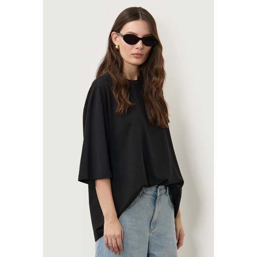 T-SHIRT DAMSKI OVERSIZE BLACK ze sklepu Jemiol w kategorii Bluzki damskie - zdjęcie 186538112
