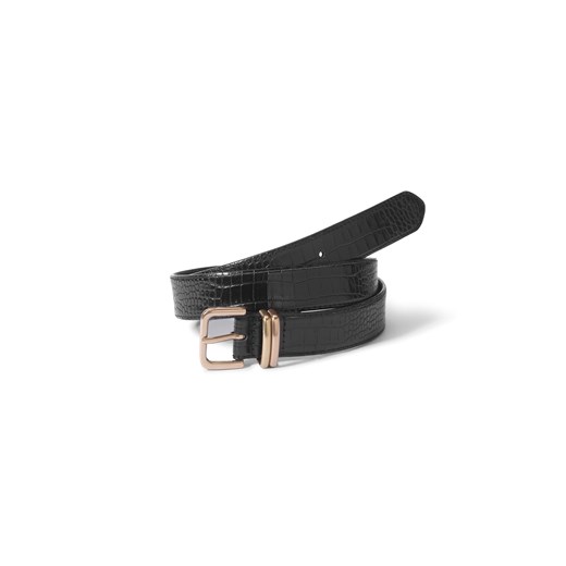 PASEK DAMSKI CROCO BLACK - id: 8286 - marki Jemiol - 186538324 PASEK DAMSKI CROCO BLACK ze sklepu Jemiol w kategorii Paski damskie - zdjęcie 186538324