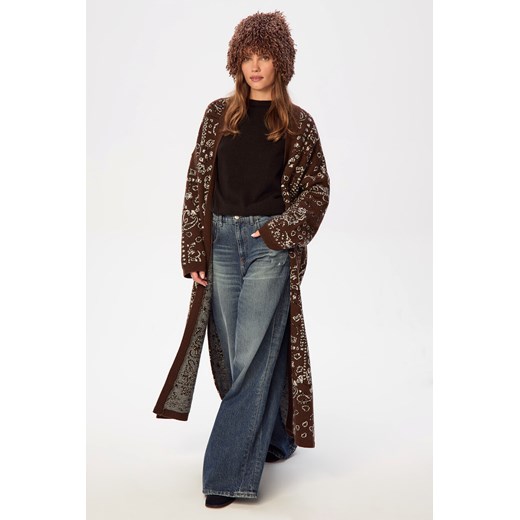 KARDIGAN DAMSKI PAISLEY CHOCO ze sklepu Jemiol w kategorii Swetry damskie - zdjęcie 186538993