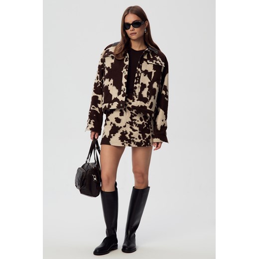 KURTKA DAMSKA NESS COW PRINT ze sklepu Jemiol w kategorii Kurtki damskie - zdjęcie 186539260