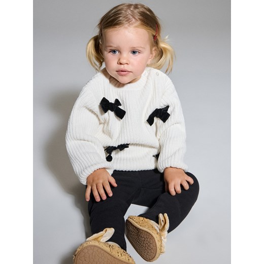 Sinsay - Sweter z kokardami - kremowy Sinsay 5-2 l) Sinsay