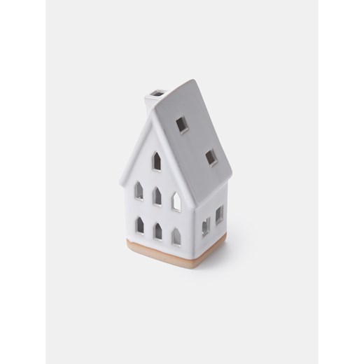 Sinsay - Świecznik świąteczny w kształcie domku - biały Sinsay One Size Sinsay