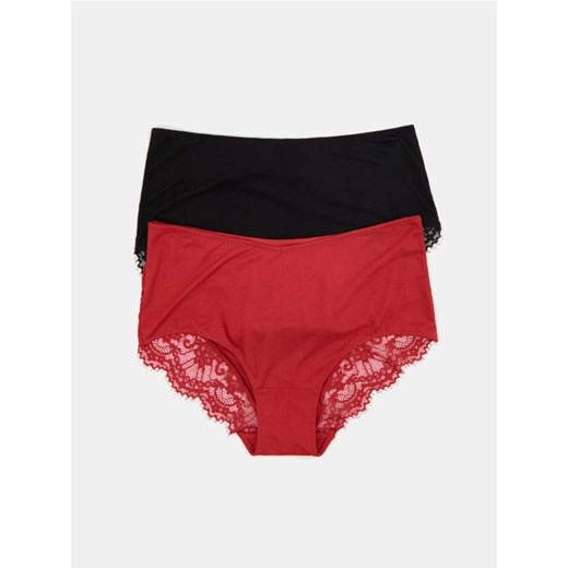 Sinsay - Majtki hipster 2 pack - czerwony ze sklepu Sinsay w kategorii Majtki damskie - zdjęcie 186540011