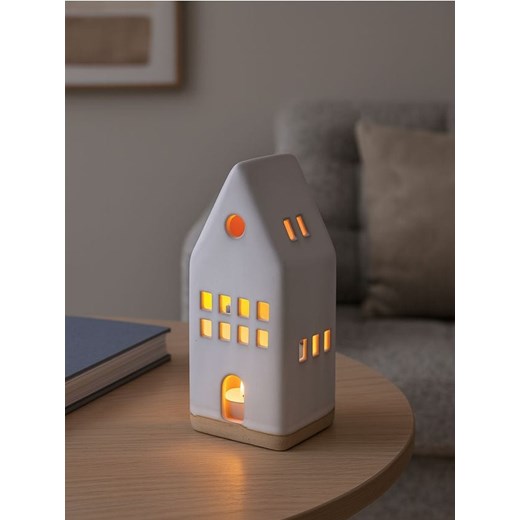 Sinsay - Świecznik świąteczny w kształcie domku - szary ze sklepu Sinsay w kategorii Świeczniki - zdjęcie 186540061