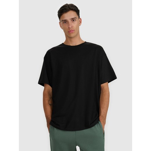 Męski t-shirt z nadrukiem 4F 4FWAW25TTSHM2403 - czarny ze sklepu Sportstylestory.com w kategorii T-shirty męskie - zdjęcie 186540454