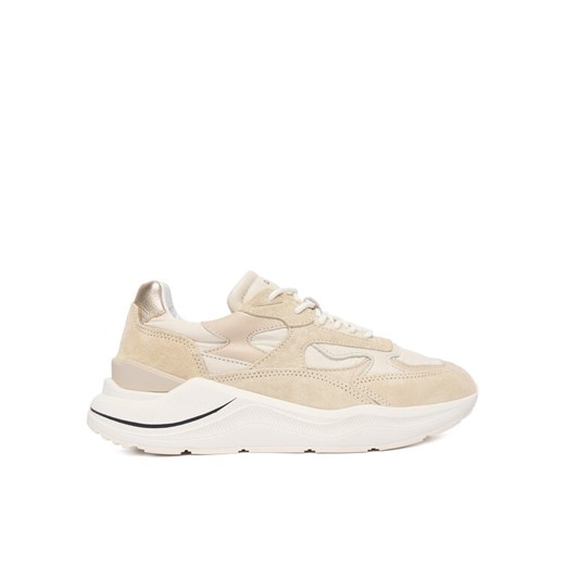 Sneakersy D.A.T.E. Fuga Shiny W431-FG-SH Beżowy ze sklepu eobuwie.pl w kategorii Buty sportowe damskie - zdjęcie 186540910