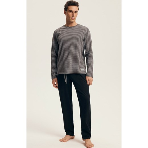 Henderson bawełniana piżama męska New 43455-90X, Kolor szary, Rozmiar 2XL, Henderson ze sklepu Intymna w kategorii Piżamy męskie - zdjęcie 186543070