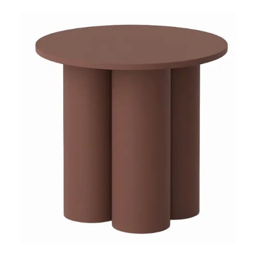 Bordowa stylowa ława 60 cm F6-N98 ze sklepu Edinos.pl w kategorii Stoliki kawowe - zdjęcie 186543314