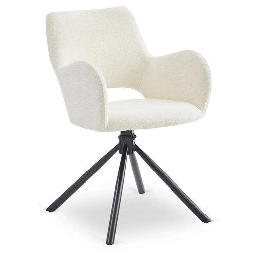 Kremowe krzesło obrotowe  F3-P76 ze sklepu Edinos.pl w kategorii Krzesła - zdjęcie 186543360