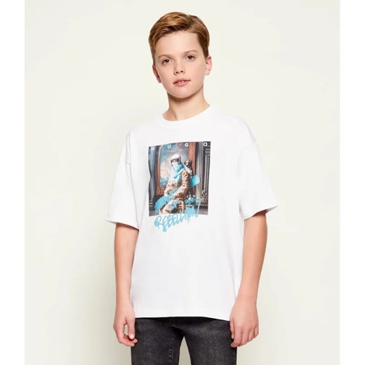 HUGO KIDS T-shirt | Regular Fit ze sklepu Gomez Fashion Store w kategorii T-shirty chłopięce - zdjęcie 186544012