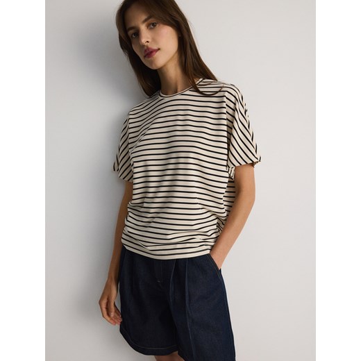 Reserved - T-shirt kimono z modalem - wielobarwny Reserved S wyprzedaż Reserved