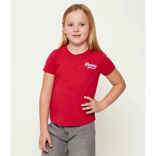 Tommy Hilfiger T-shirt | Slim Fit ze sklepu Gomez Fashion Store w kategorii Bluzki dziewczęce - zdjęcie 186545150