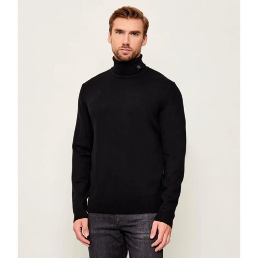 Karl Lagerfeld Wełniany golf | Regular Fit ze sklepu Gomez Fashion Store w kategorii Swetry męskie - zdjęcie 186545294