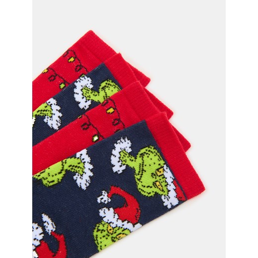 Sinsay - Skarpetki 2 pack Grinch - wielobarwny Sinsay 31/34 Sinsay