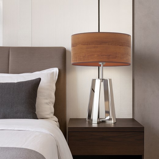 Duża lampa stołowa do salonu THOR ECO z abażurem ze sklepu Lysne w kategorii Lampy stołowe - zdjęcie 186547191