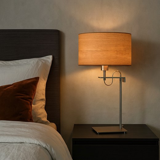 Designerska lampka nocna ALASKA ECO skandynawska lampka stołowa z abażurem - id: 9696 - marki Ciekot Partners Sp. Z O. O. - 186547203 Designerska lampka nocna ALASKA ECO skandynawska lampka stołowa z abażurem ze sklepu Lysne w kategorii Lampy stołowe - zdjęcie 186547203