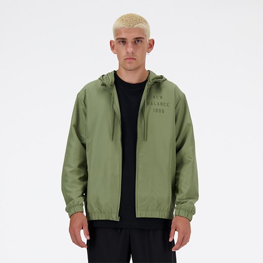 Kurtka męska New Balance MJ41504DEK – zielona ze sklepu New Balance Poland w kategorii Kurtki męskie - zdjęcie 186549333