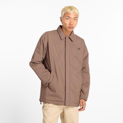 Kurtka męska New Balance MJ43504DUO – beżowa ze sklepu New Balance Poland w kategorii Kurtki męskie - zdjęcie 186549361