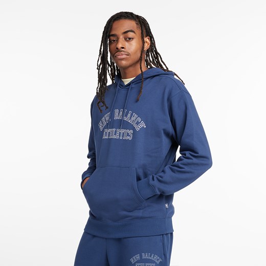 Bluza męska New Balance MT43509NNY – niebieska ze sklepu New Balance Poland w kategorii Bluzy męskie - zdjęcie 186549362