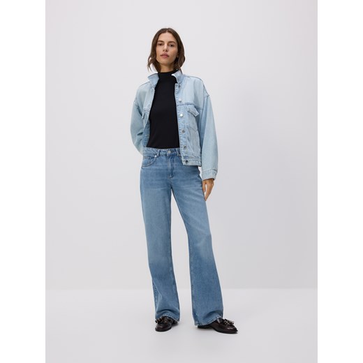 Reserved - Jeansy straight fit - niebieski ze sklepu Reserved w kategorii Jeansy damskie - zdjęcie 186550001