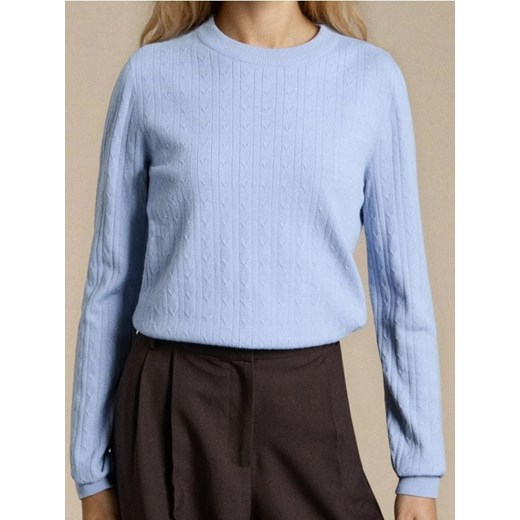 Sinsay - Sweter w prążki - błękitny - id: 156FK-05M - marki Sinsay - 186551262 Sinsay - Sweter w prążki - błękitny ze sklepu Sinsay w kategorii Swetry damskie - zdjęcie 186551262