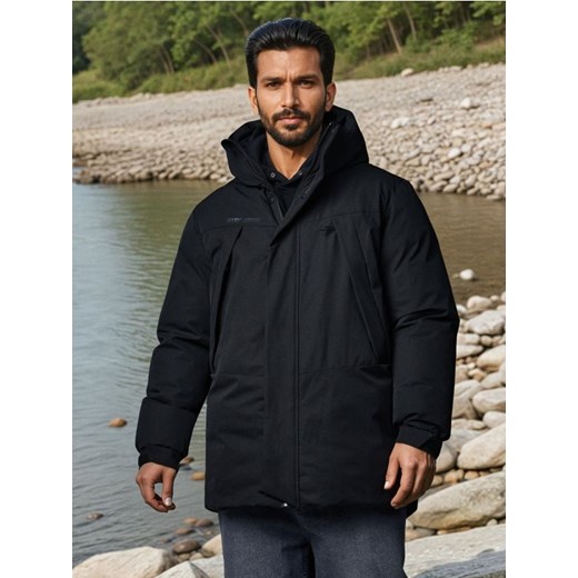 Sinsay - Kurtka puffer z kapturem - czarny ze sklepu Sinsay w kategorii Kurtki męskie - zdjęcie 186551292
