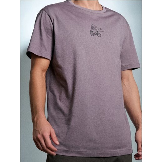 Sinsay - Koszulka z krótkim rękawem - niebieski ze sklepu Sinsay w kategorii T-shirty męskie - zdjęcie 186551332
