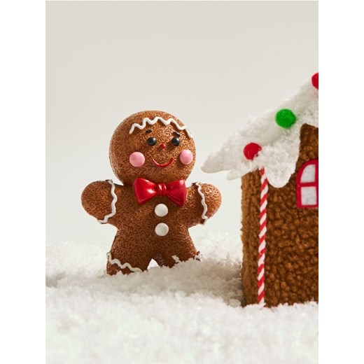 Sinsay - Dekoracja świąteczna w kształcie ludzika piernikowego - brązowy Sinsay One Size Sinsay