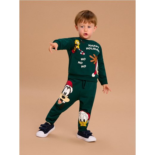 Sinsay - Komplet: bluza i spodnie Mickey Mouse - zielony - id: 924FW-67X - marki Sinsay - 186551382 Sinsay - Komplet: bluza i spodnie Mickey Mouse - zielony ze sklepu Sinsay w kategorii Odzież dla niemowląt - zdjęcie 186551382