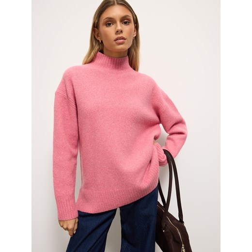 Mohito - Różowy sweter z wełną - różowy Mohito XS Mohito