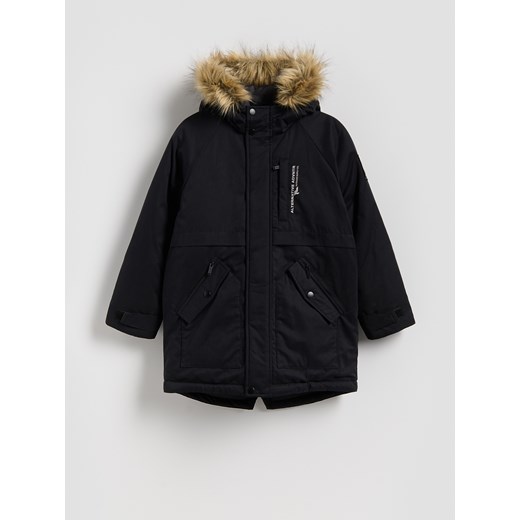 Reserved - Kurtka z kapturem - czarny ze sklepu Reserved w kategorii Kurtki chłopięce - zdjęcie 186552014