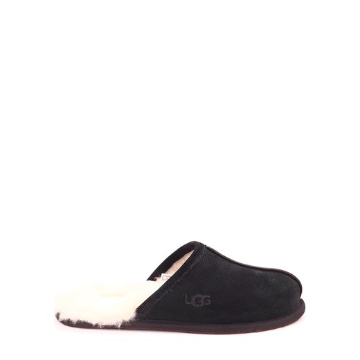 UGG Skórzane kapcie &quot;Scuff&quot; w kolorze czarnym ze sklepu Limango Polska w kategorii Kapcie męskie - zdjęcie 186553580