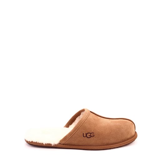 UGG Skórzane kapcie &quot;Scuff&quot; w kolorze jasnobrązowym ze sklepu Limango Polska w kategorii Kapcie męskie - zdjęcie 186553584