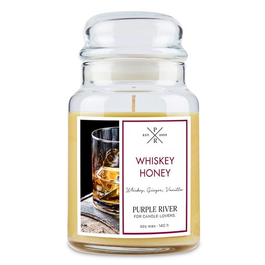 Purple River Świeca zapachowa &quot;Whiskey Honey&quot; - 623 g ze sklepu Limango Polska w kategorii Świece i dyfuzory - zdjęcie 186553590