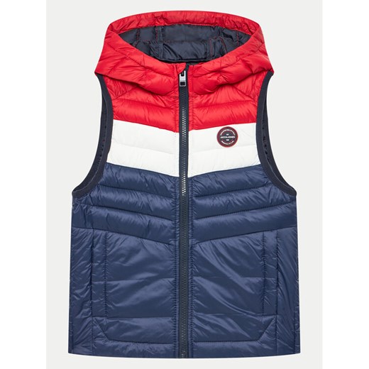 Jack & Jones Junior Kamizelka Sprint 12258786 Granatowy Regular Fit ze sklepu MODIVO w kategorii Kamizelki chłopięce - zdjęcie 186553871