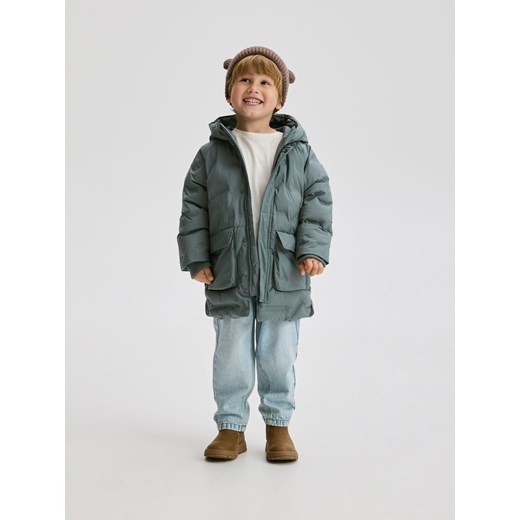 Reserved - Kurtka parka z kieszeniami - oliwkowy ze sklepu Reserved w kategorii Kurtki chłopięce - zdjęcie 186555030