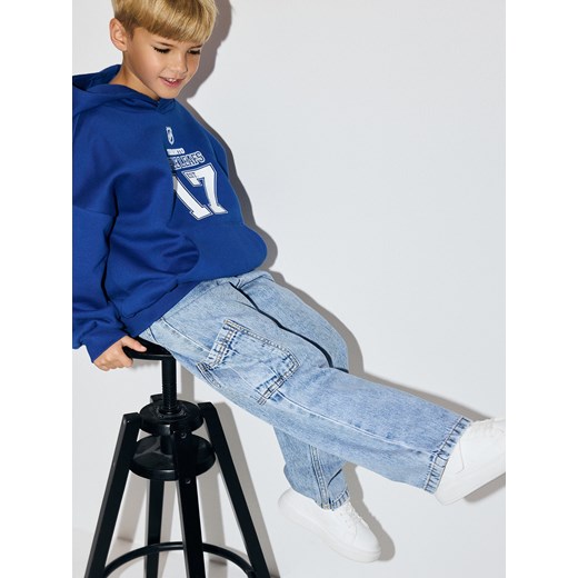 Reserved - Jeansy straight fit - niebieski Reserved 146 (10 lat) Reserved